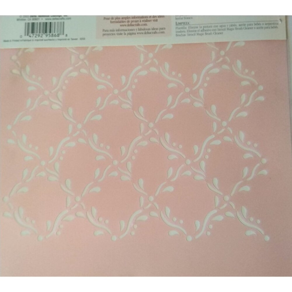 Delta Stencil Magic One Step Background Strokework Grid - Picture 5 of 10